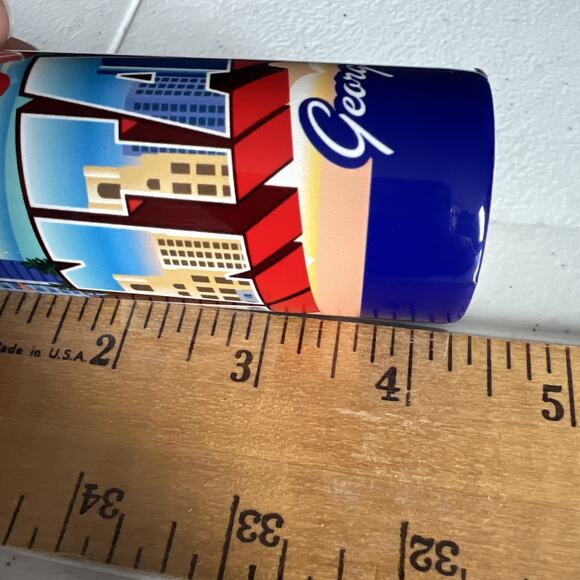 New Atlanta Georgia Tall Shot Glass Souvenir CNN - Picture 7 of 7